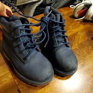 Blue timberland boots toddler baby boy 7C unisex